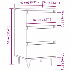 vidaXL Sideboard Storage Cabinet Cupboard Side Cabinet Black Engineered Wood - Additional view 10