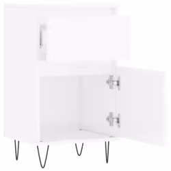 vidaXL Sideboard Storage Cabinet Cupboard Side Cabinet White Engineered Wood - high gloss white, 2 pcs - Additional view 6