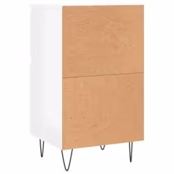 vidaXL Sideboard Storage Cabinet Cupboard Side Cabinet White Engineered Wood - high gloss white, 2 pcs - Additional view 8