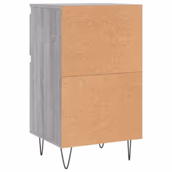 vidaXL Sideboard Storage Cabinet Cupboard Side Cabinet White Engineered Wood - grey sonoma, 2 pcs - Additional view 8