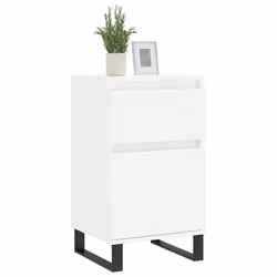 vidaXL Sideboards Storage Cabinet Cupboard 2 pcs Smoked Oak Engineered Wood - white, 1 pcs - Additional view 2