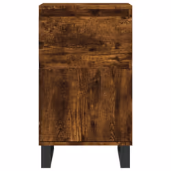 vidaXL Sideboards Storage Cabinet Cupboard 2 pcs Smoked Oak Engineered Wood - smoked oak, 1 pcs - Additional view 4