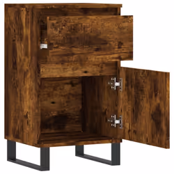vidaXL Sideboards Storage Cabinet Cupboard 2 pcs Smoked Oak Engineered Wood - smoked oak, 1 pcs - Additional view 5