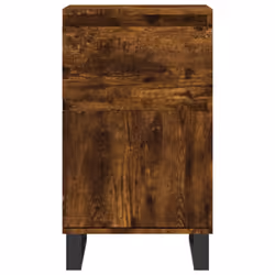 vidaXL Sideboards Storage Cabinet Cupboard 2 pcs Smoked Oak Engineered Wood - smoked oak, 2 pcs - Additional view 5