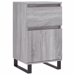 vidaXL Sideboards Storage Cabinet Cupboard 2 pcs Smoked Oak Engineered Wood - grey sonoma, 2 pcs - Additional view 4