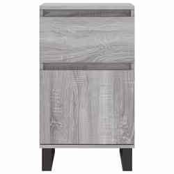 vidaXL Sideboards Storage Cabinet Cupboard 2 pcs Smoked Oak Engineered Wood - grey sonoma, 2 pcs - Additional view 5
