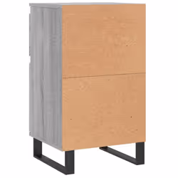 vidaXL Sideboards Storage Cabinet Cupboard 2 pcs Smoked Oak Engineered Wood - grey sonoma, 2 pcs - Additional view 8