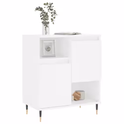 vidaXL Sideboard Storage Cabinet Cupboard Side Cabinet White Engineered Wood - Additional view 2