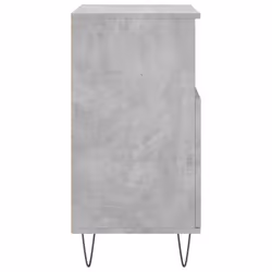 vidaXL Sideboard Storage Cabinet Cupboard High Gloss White Engineered Wood - concrete grey - Additional view 6