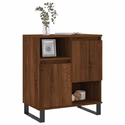 vidaXL Sideboard Storage Cabinet Cupboard Side Cabinet Brown Oak Engineered Wood
