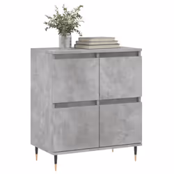 vidaXL Sideboard Storage Side Cabinet Cupboard Grey Sonoma Engineered Wood - concrete grey - Additional view 2