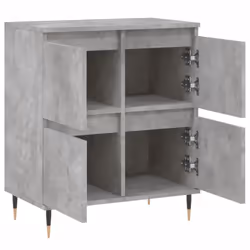 vidaXL Sideboard Storage Side Cabinet Cupboard Grey Sonoma Engineered Wood - concrete grey - Additional view 5