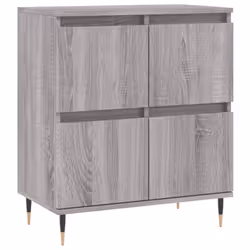 vidaXL Sideboard Storage Side Cabinet Cupboard Grey Sonoma Engineered Wood - grey sonoma