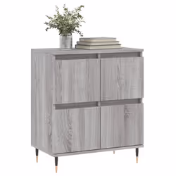 vidaXL Sideboard Storage Side Cabinet Cupboard Grey Sonoma Engineered Wood - grey sonoma