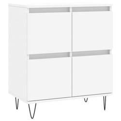 vidaXL Sideboard Cabinet Storage Cabinet Cupboard Grey Sonoma Engineered Wood - white