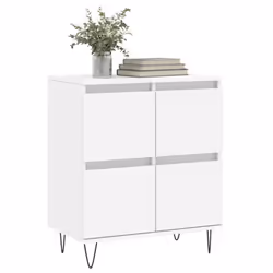 vidaXL Sideboard Cabinet Storage Cabinet Cupboard Grey Sonoma Engineered Wood - white