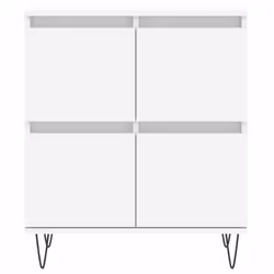 vidaXL Sideboard Cabinet Storage Cabinet Cupboard Grey Sonoma Engineered Wood - white - Additional view 4