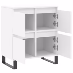 vidaXL Sideboard Storage Cabinet Side Cabinet Cupboard White Engineered Wood - white - Additional view 5