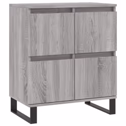vidaXL Sideboard Storage Cabinet Side Cabinet Cupboard White Engineered Wood - grey sonoma