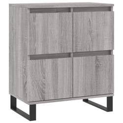 vidaXL Sideboard Storage Cabinet Side Cabinet Cupboard White Engineered Wood - grey sonoma