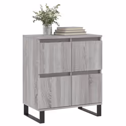 vidaXL Sideboard Storage Cabinet Side Cabinet Cupboard White Engineered Wood - grey sonoma