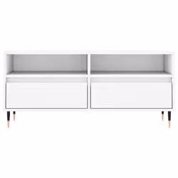 vidaXL TV Cabinet TV Unit Sideboard Media Unit TV Stand White Engineered Wood - Additional view 4