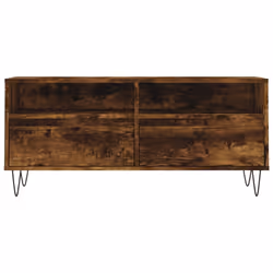 vidaXL TV Cabinet TV Unit Media Cabinet TV Stand Smoked Oak Engineered Wood - Additional view 4