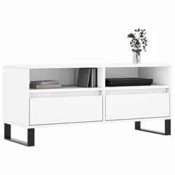 vidaXL TV Cabinet TV Unit Sideboard Media Unit TV Stand White Engineered Wood - Additional view 2