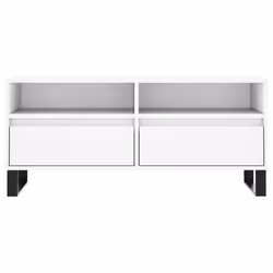 vidaXL TV Cabinet TV Unit Sideboard Media Unit TV Stand White Engineered Wood - Additional view 4