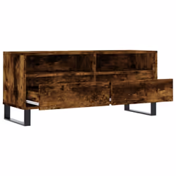 vidaXL TV Cabinet TV Unit Media Cabinet TV Stand Smoked Oak Engineered Wood - Additional view 5