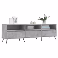vidaXL TV Cabinet TV Unit Media Cabinet TV Stand Concrete Grey Engineered Wood