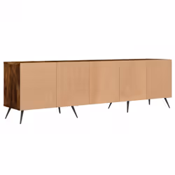 vidaXL TV Cabinet TV Unit Media Cabinet TV Stand Smoked Oak Engineered Wood - Additional view 7