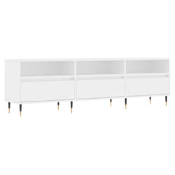 vidaXL TV Cabinet TV Unit Sideboard Media Unit TV Stand White Engineered Wood