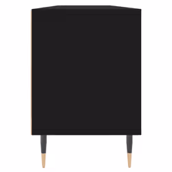 vidaXL TV Cabinet TV Unit Sideboard Media Unit TV Stand Black Engineered Wood - Additional view 6