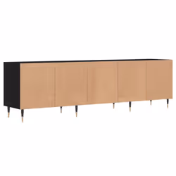 vidaXL TV Cabinet TV Unit Sideboard Media Unit TV Stand Black Engineered Wood - Additional view 7