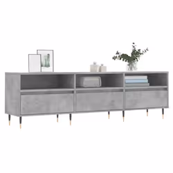 vidaXL TV Cabinet TV Unit Media Cabinet TV Stand Concrete Grey Engineered Wood