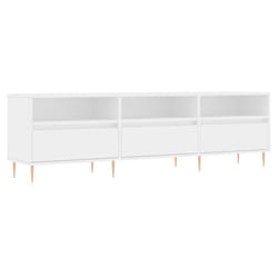 vidaXL TV Cabinet TV Unit Sideboard Media Unit TV Stand White Engineered Wood