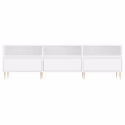 vidaXL TV Cabinet TV Unit Sideboard Media Unit TV Stand White Engineered Wood - Additional view 4