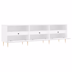 vidaXL TV Cabinet TV Unit Sideboard Media Unit TV Stand White Engineered Wood - Additional view 5