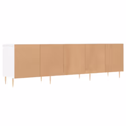 vidaXL TV Cabinet TV Unit Sideboard Media Unit TV Stand White Engineered Wood - Additional view 7