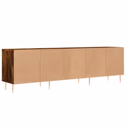 vidaXL TV Cabinet TV Unit Media Cabinet TV Stand Smoked Oak Engineered Wood - Additional view 7