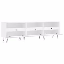 vidaXL TV Cabinet TV Unit Sideboard Media Unit TV Stand White Engineered Wood - Additional view 5