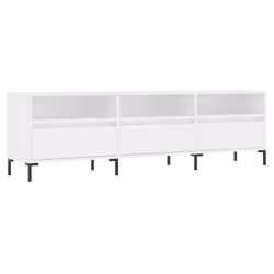 vidaXL TV Cabinet TV Unit Sideboard Media Unit TV Stand White Engineered Wood