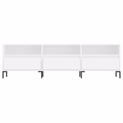 vidaXL TV Cabinet TV Unit Sideboard Media Unit TV Stand White Engineered Wood - Additional view 4