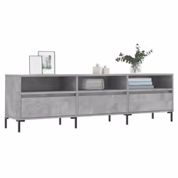 vidaXL TV Cabinet TV Unit Media Cabinet TV Stand Concrete Grey Engineered Wood