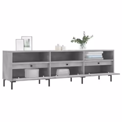 vidaXL TV Cabinet TV Unit Media Cabinet TV Stand Concrete Grey Engineered Wood