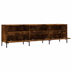 vidaXL TV Cabinet TV Unit Media Cabinet TV Stand Smoked Oak Engineered Wood - Additional view 5