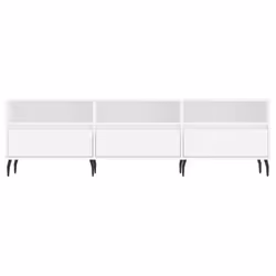 vidaXL TV Cabinet TV Unit Sideboard Media Unit TV Stand White Engineered Wood - Additional view 4