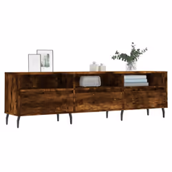 vidaXL TV Cabinet TV Unit Media Cabinet TV Stand Smoked Oak Engineered Wood