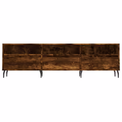vidaXL TV Cabinet TV Unit Media Cabinet TV Stand Smoked Oak Engineered Wood - Additional view 4